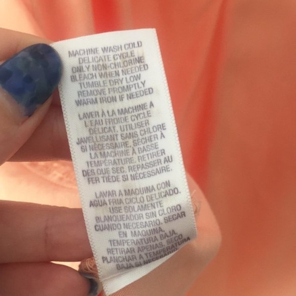 NWT Splendid Rosette Voile Popover Dress Peach XS - Picture 10 of 10